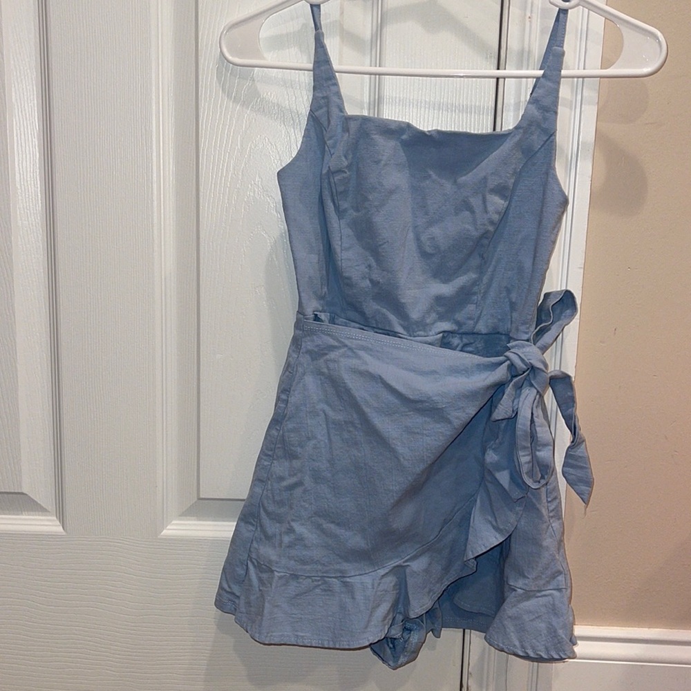 Princess Polly Light Blue Romper